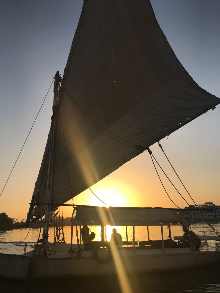 Sunset Felucca Sails on the Nile with Kids |www.carriereedtravels.com
