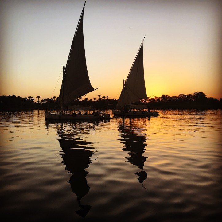 Sunset Felucca Sails on the Nile with Kids |www.carriereedtravels.com